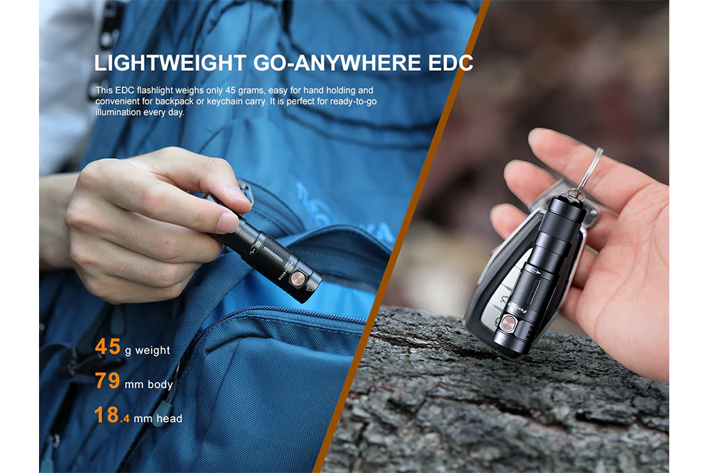 Fenix E09R Rechargeable High-Output Flashlight - 600 Lumens - Image 3