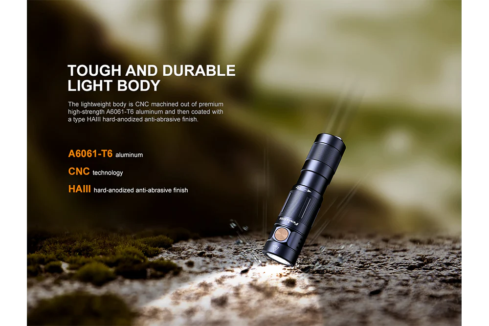 Fenix E09R Rechargeable High-Output Flashlight - 600 Lumens - Image 5