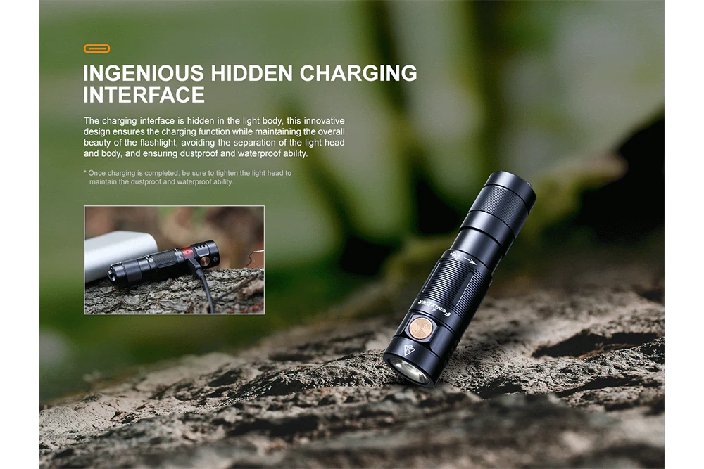 Fenix E09R Rechargeable High-Output Flashlight - 600 Lumens - Image 6