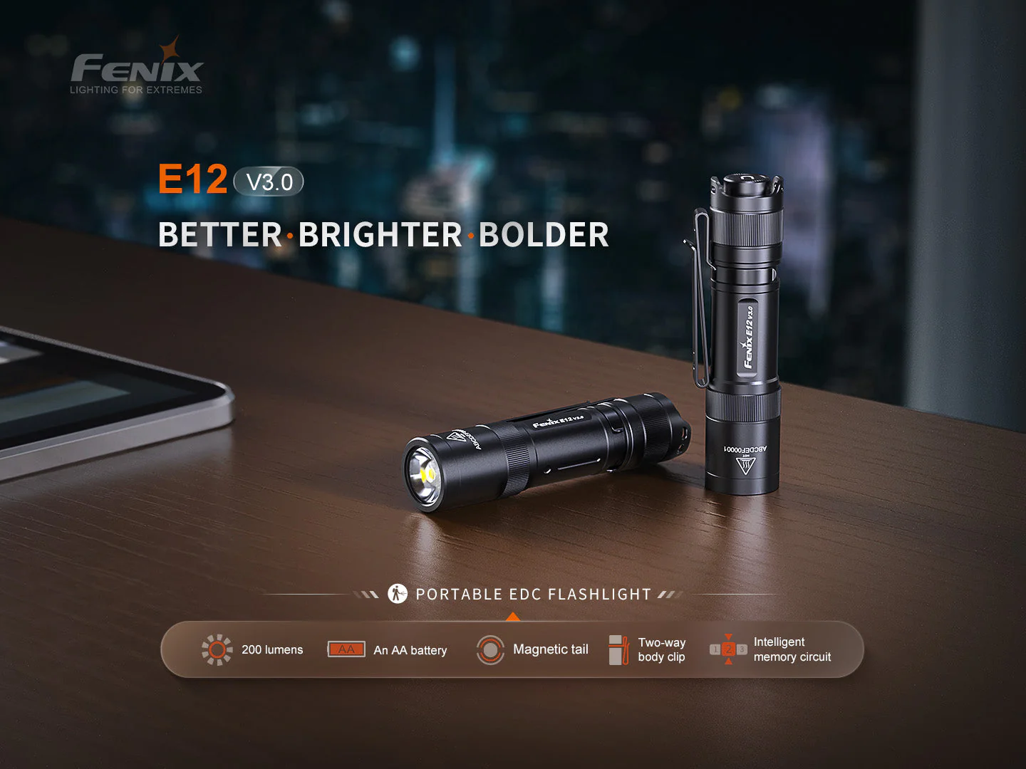 Fenix E12 V3 Pocket EDC AA Flashlight - Image 3