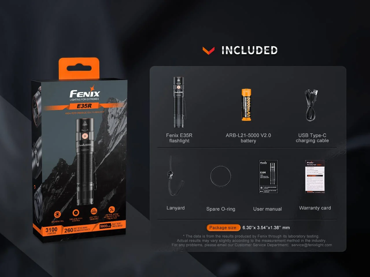 Fenix E35R High-Performance Rechargeable LED Flashlight - Image 16