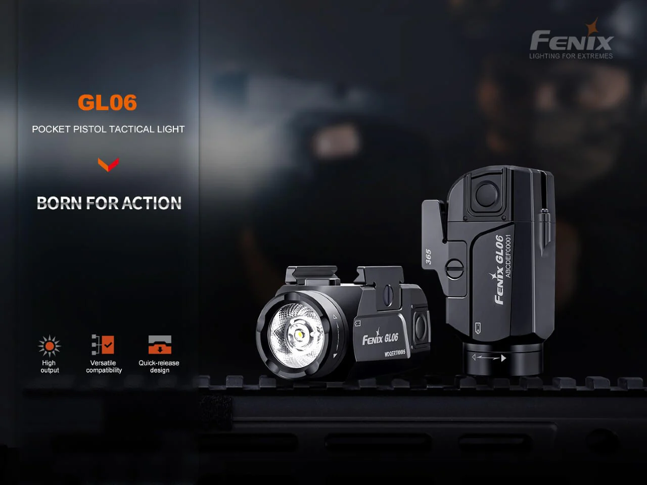 Fenix GL06 Pocket Pistol Tactical LED Light - 600 Lumens - Image 3