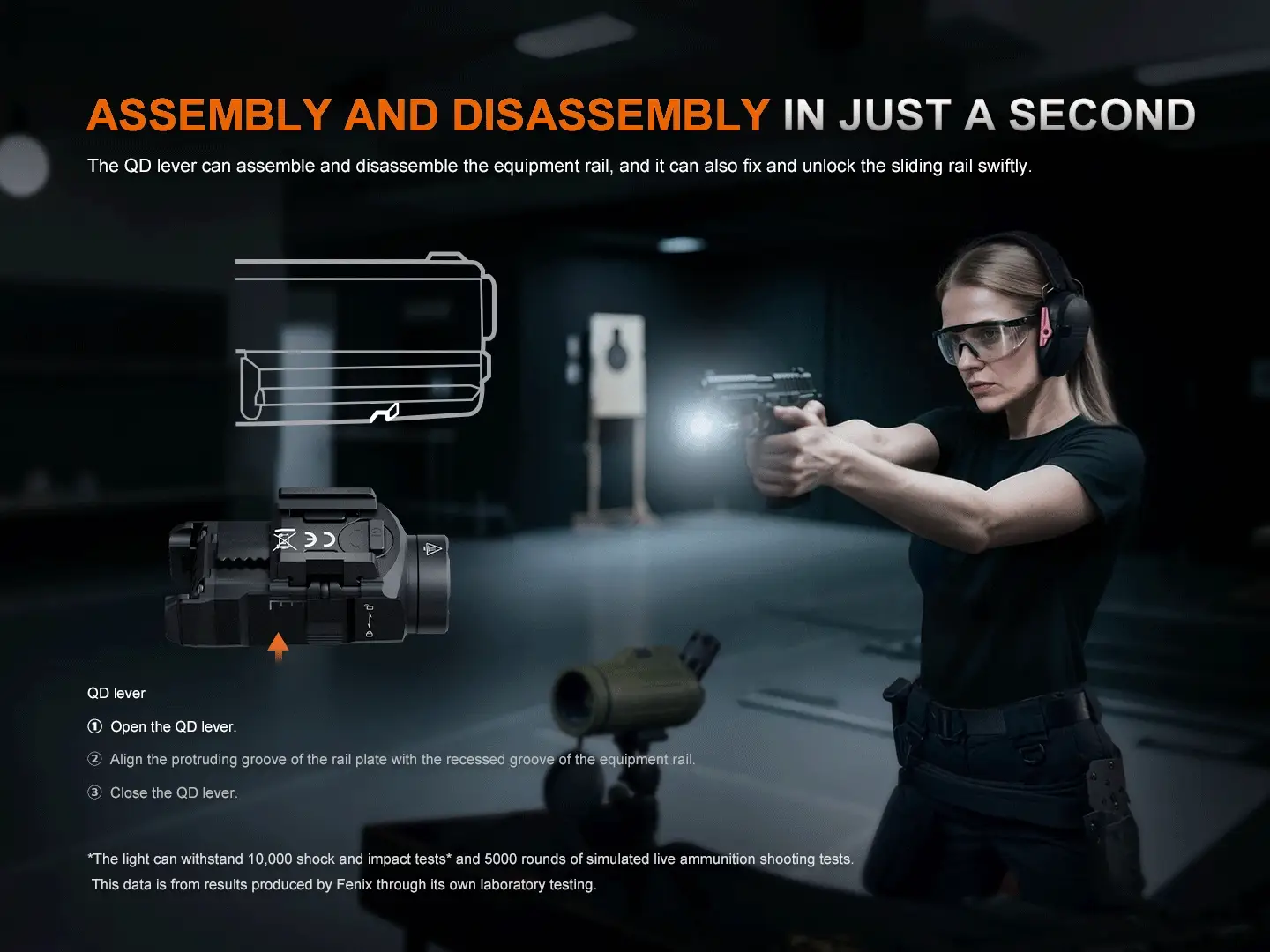 Fenix GL07 Quick Release Weapon Light - Image 7