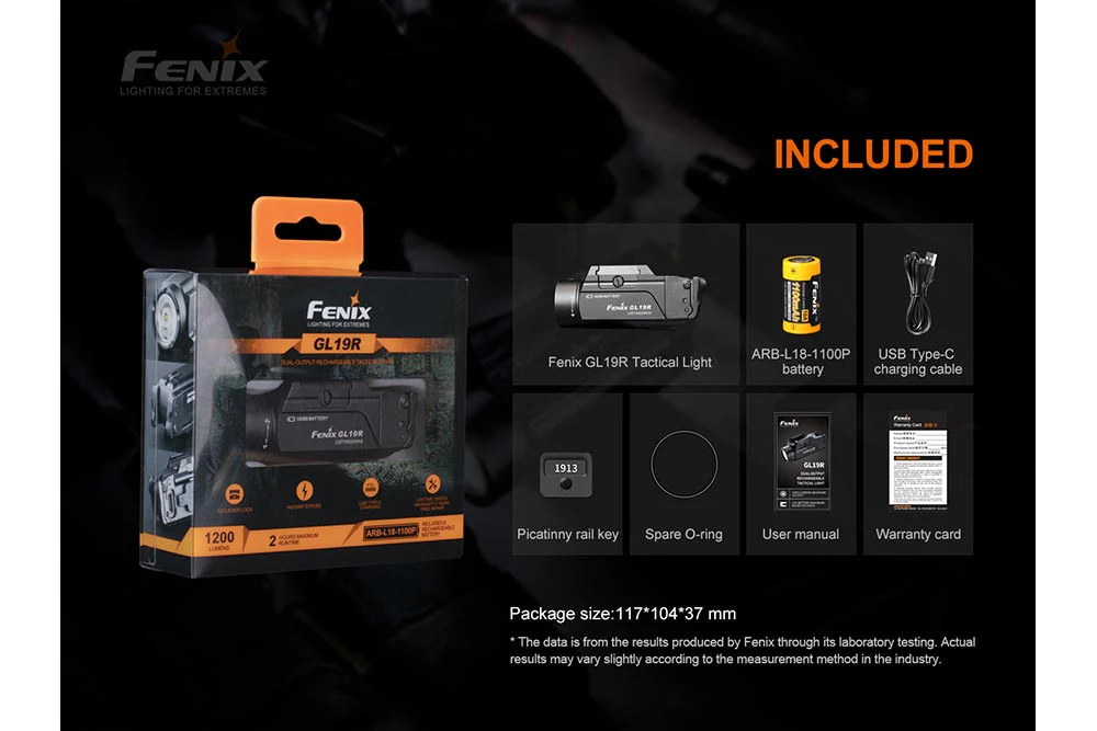Fenix GL19R Rechargeable Tactical Light - Discontinued - Image 14