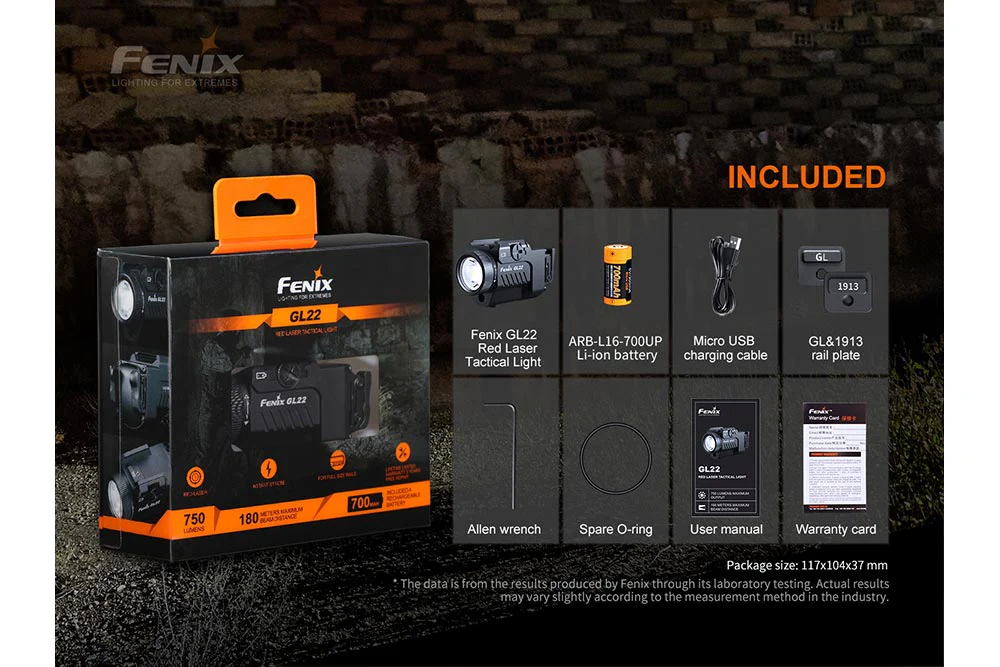 Fenix GL22 Tactical LED Light with Red Laser - Image 13