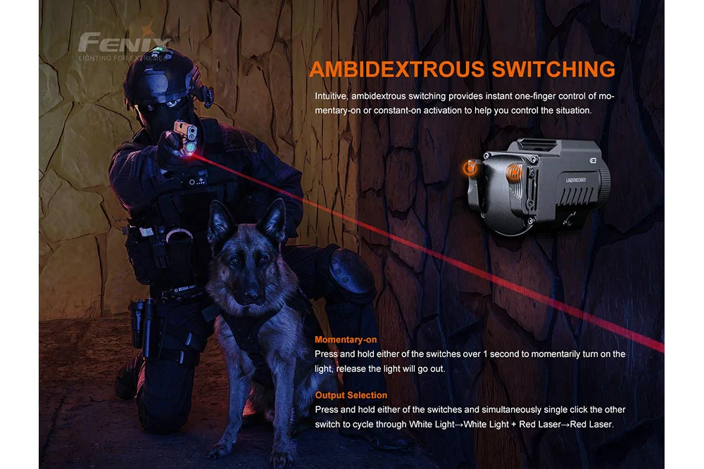 Fenix GL22 Tactical LED Light with Red Laser - Image 6