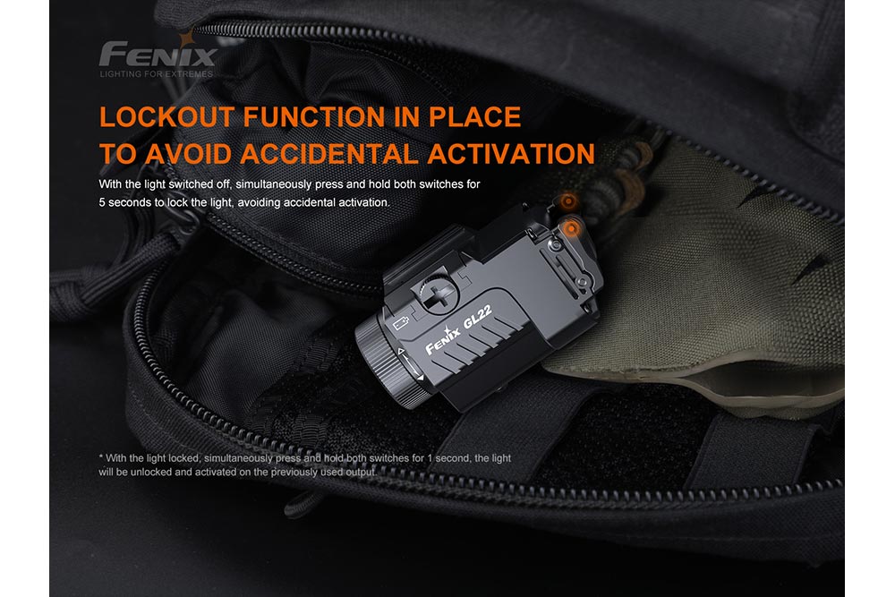 Fenix GL22 Tactical LED Light with Red Laser - Image 8