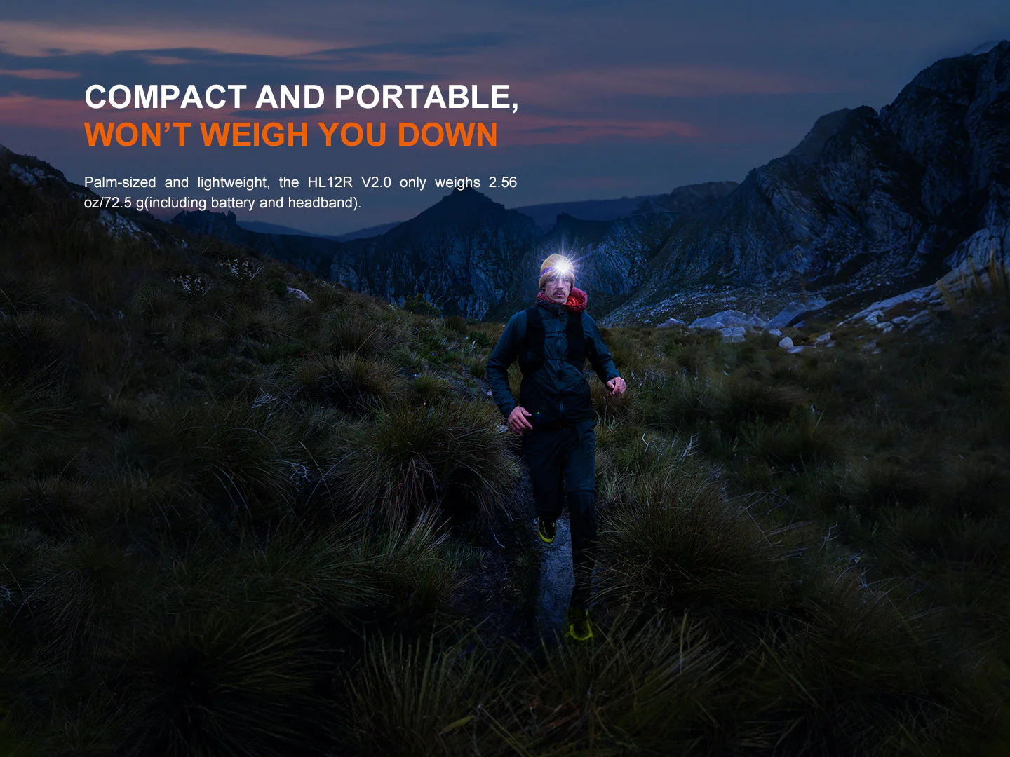 Fenix HL12R V2 Ultralight Outdoor Rechargeable Headlamp - Image 2