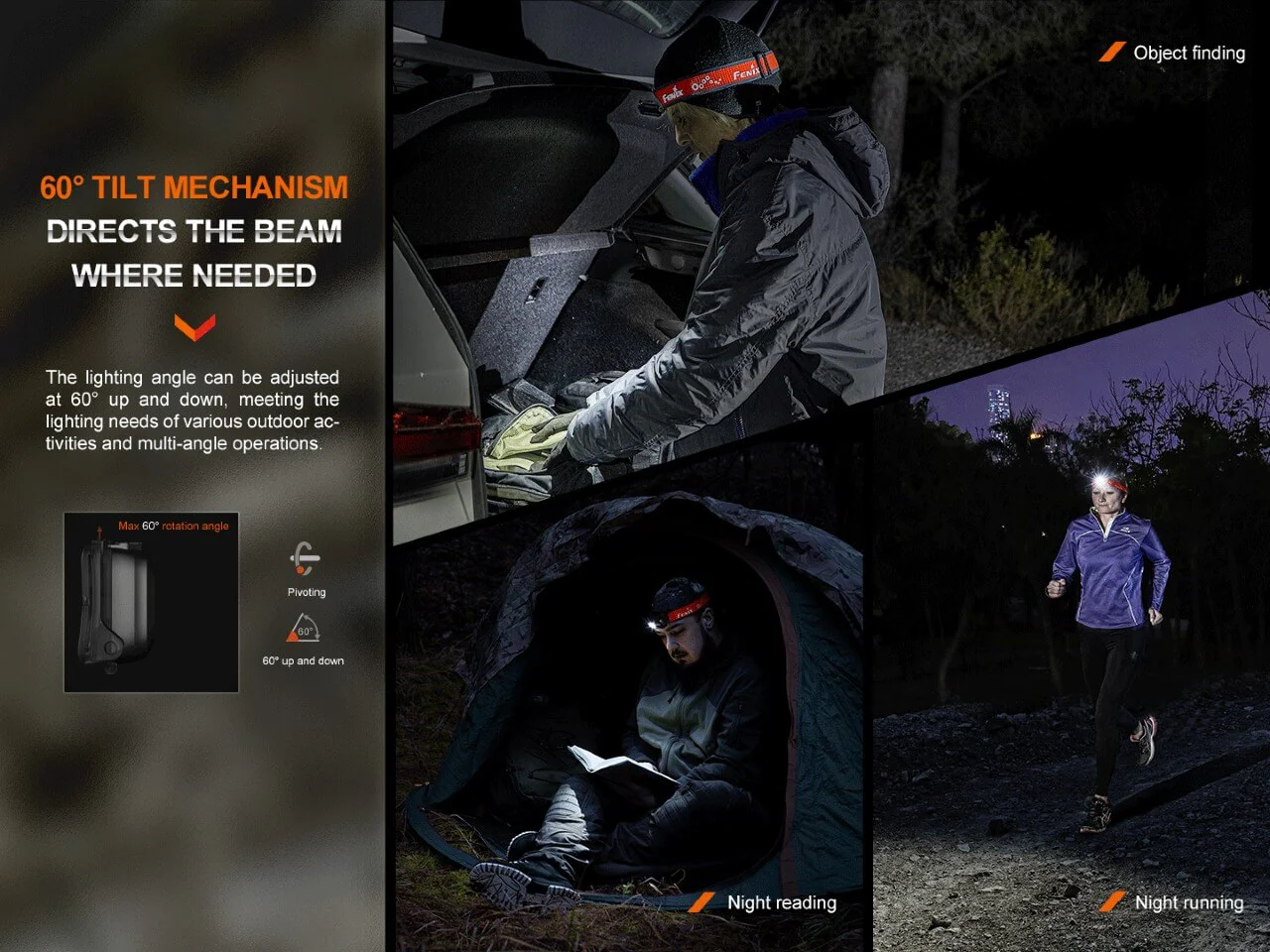 Fenix HL16 Lightweight Outdoor Hiking LED Headlamp - Image 4