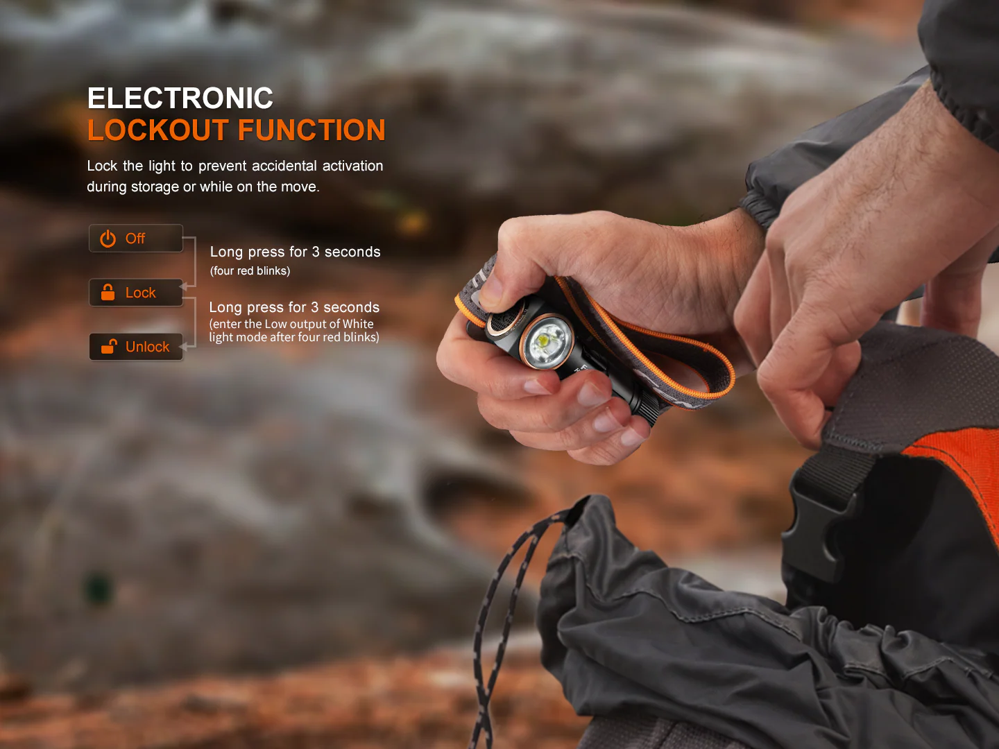 Fenix HM23 V2.0 Lightweight Detachable AA Headlamp - Image 10