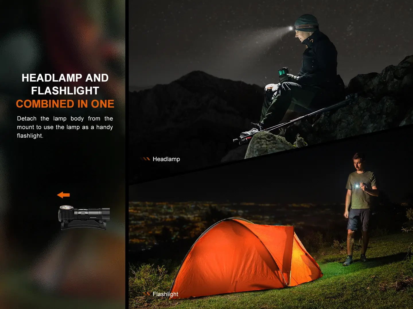 Fenix HM23 V2.0 Lightweight Detachable AA Headlamp - Image 7