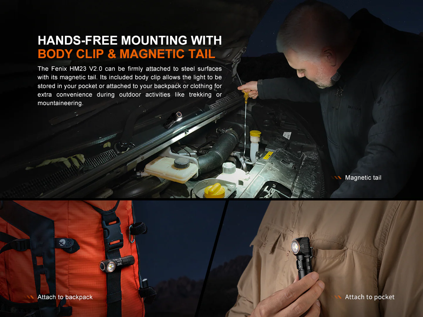 Fenix HM23 V2.0 Lightweight Detachable AA Headlamp - Image 9