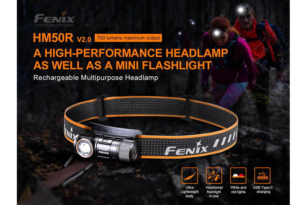 Fenix HM50R V2.0 LED Headlamp - 700 Lumens - Image 3