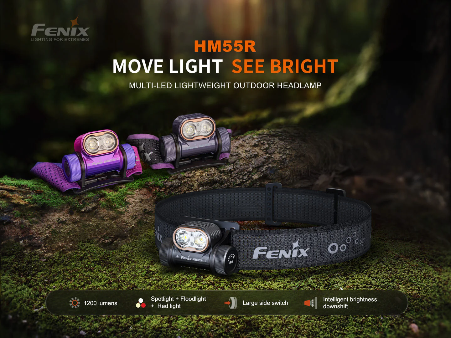 Fenix HM55R Lightweight Multi-LED Headlamp - Image 3