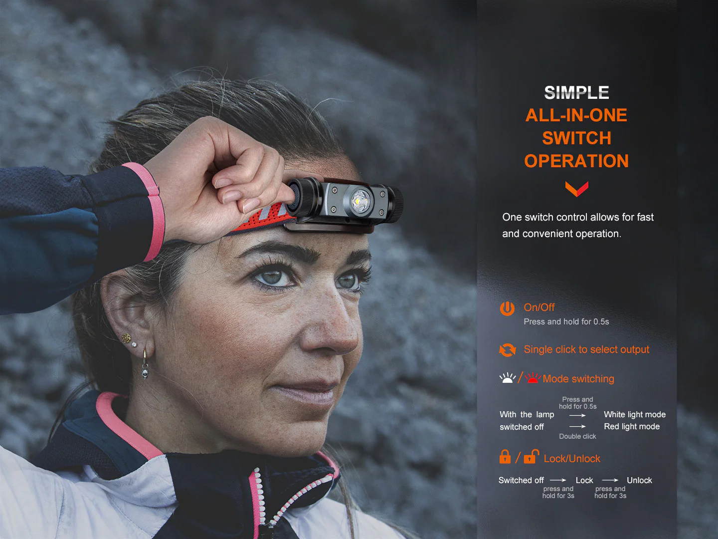 Fenix HM62-T Lightweight Trail Running Headlamp - Image 2