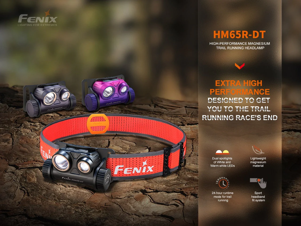 Fenix HM65R-DT Trail Running LED Headlamp - Image 3