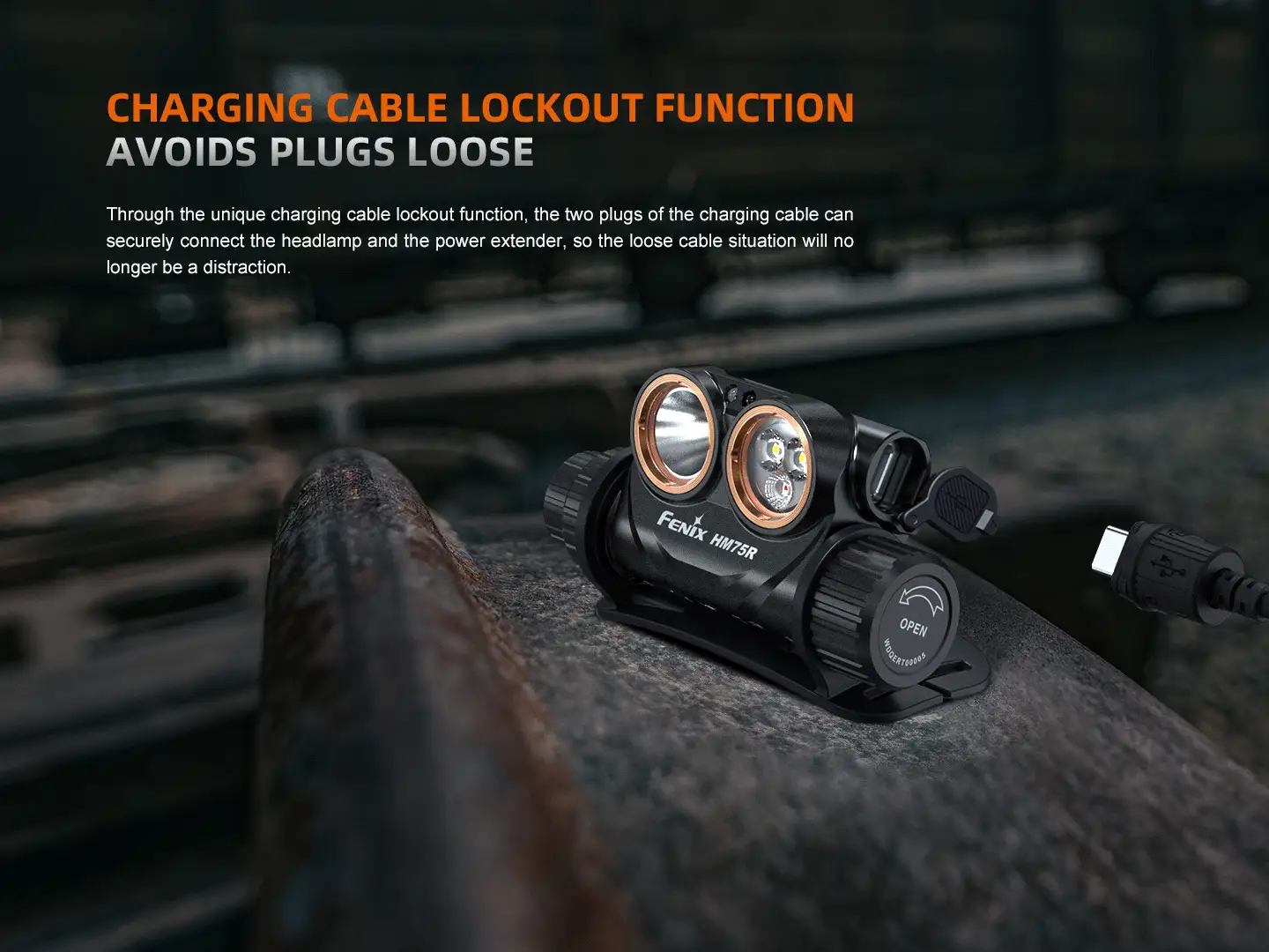 Fenix HM75R Rechargeable Industrial Headlamp - 1600 Lumens - Image 16