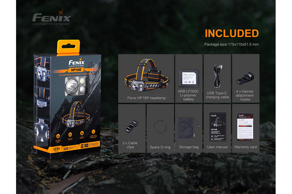 Fenix HP16R Rechargeable Headlamp - 1250 Lumens - Image 15