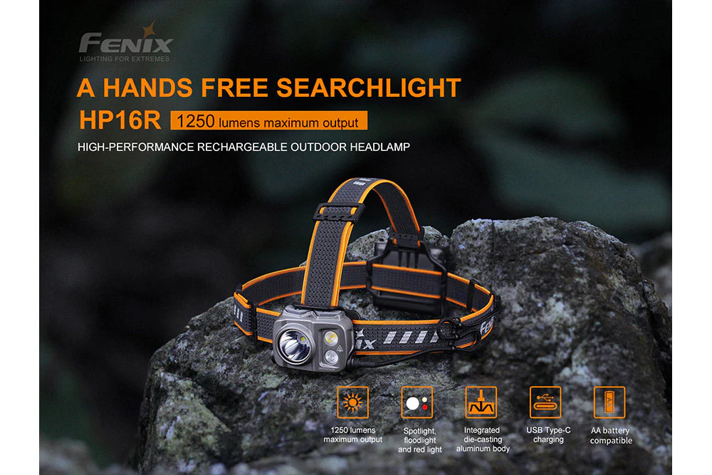 Fenix HP16R Rechargeable Headlamp - 1250 Lumens - Image 3