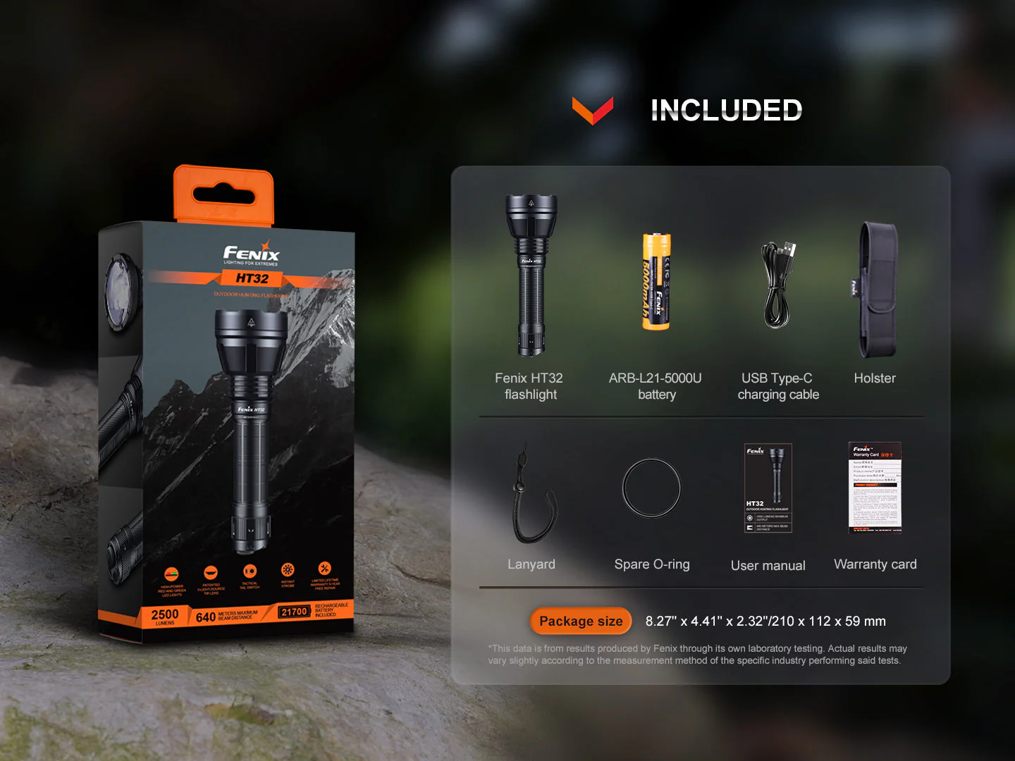 Fenix HT32 Hunting Flashlight with Red & Green Output - Image 16