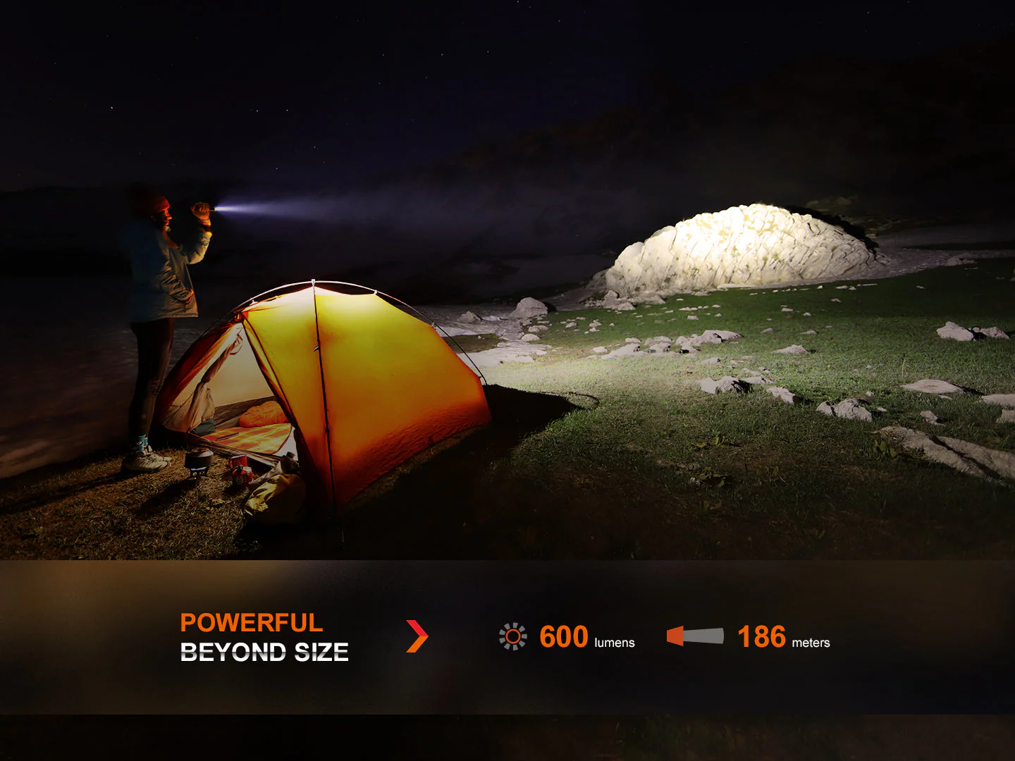 Fenix LD12R Dual Light Flashlight - 600 Lumens - Image 4