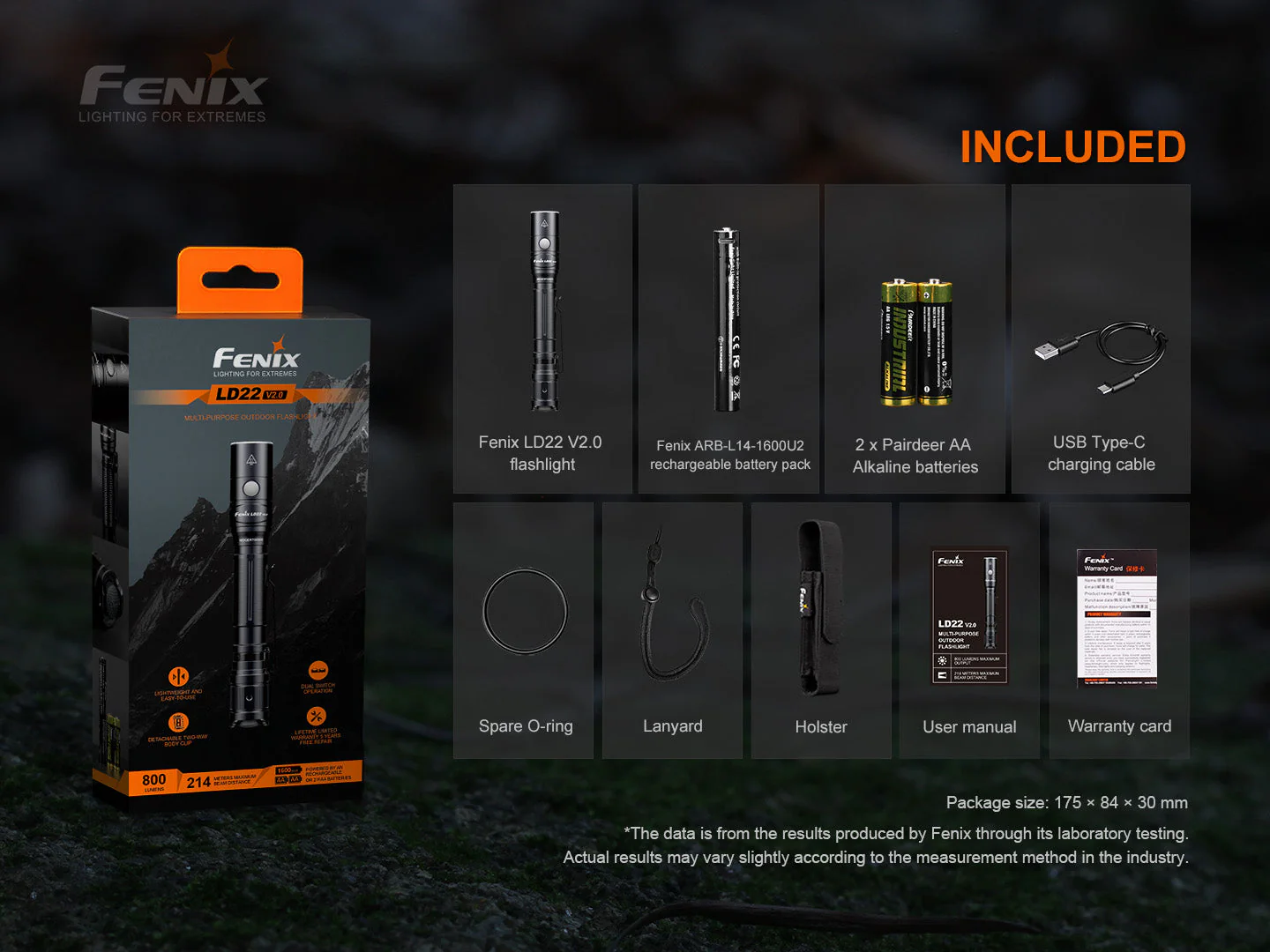Fenix LD22 V2 Compact LED Flashlight - 800 Lumens - Image 13