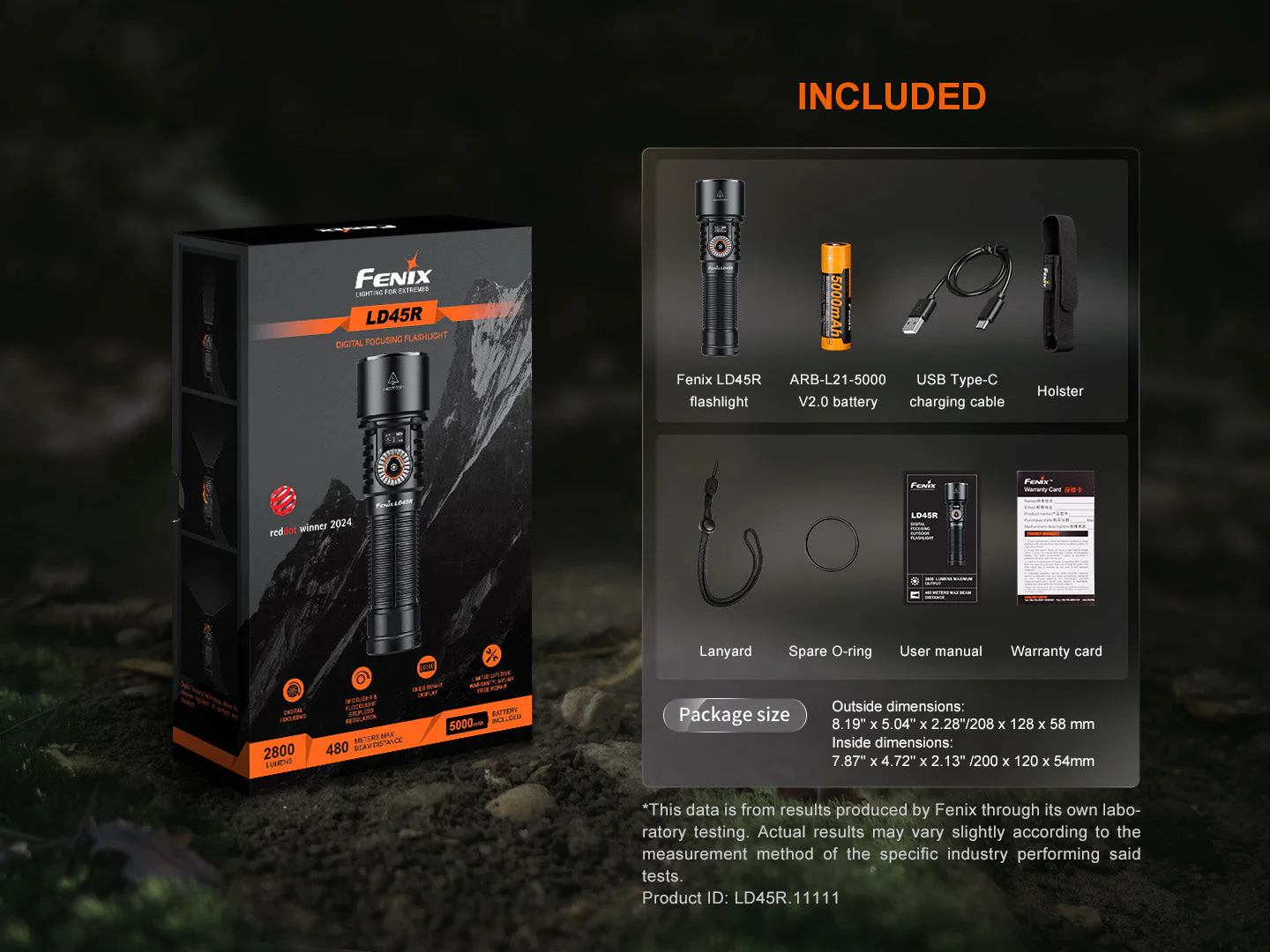 Fenix LD45R Digital Focus Rechargeable LED Flashlight - Image 17
