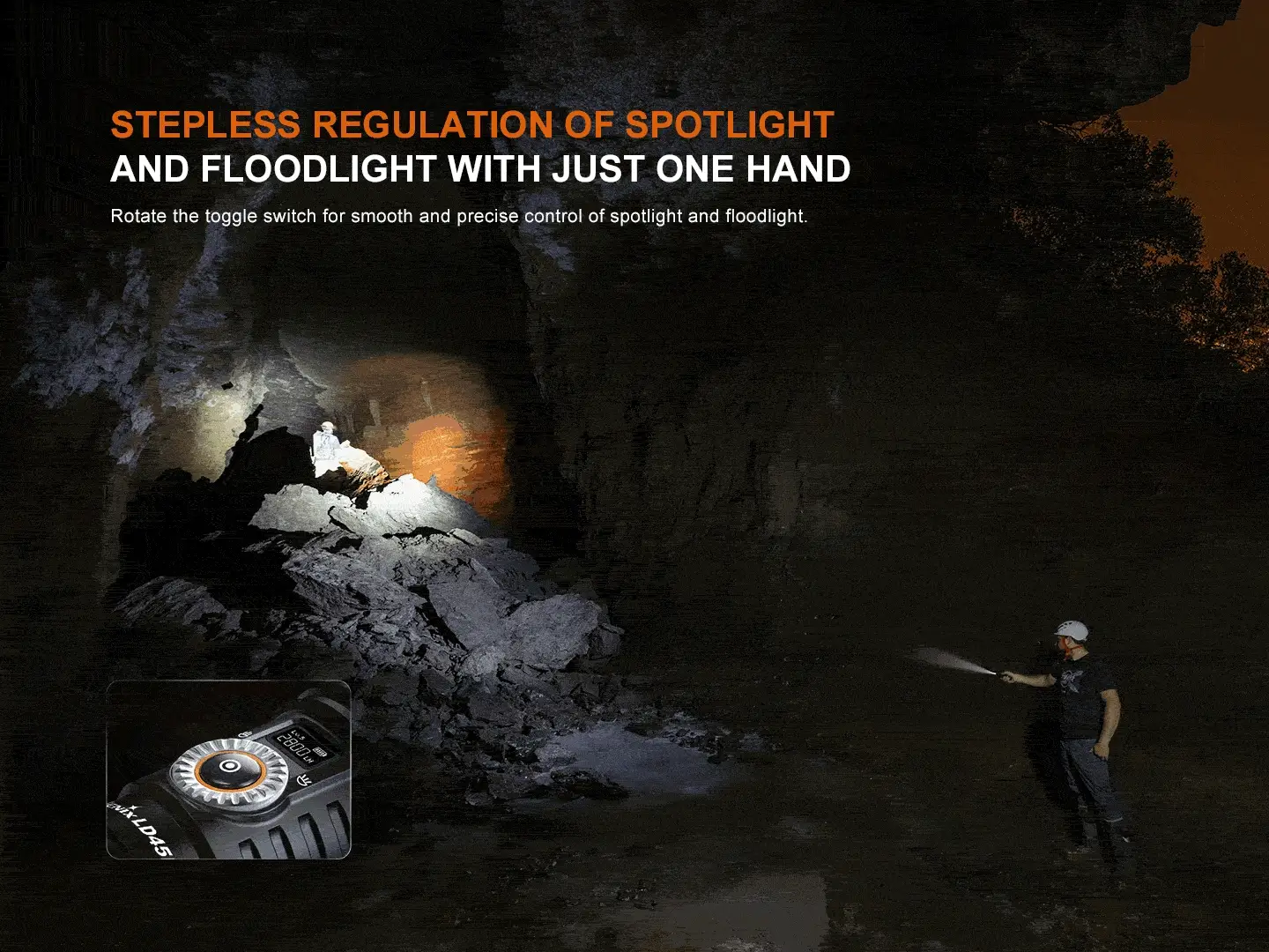 Fenix LD45R Digital Focus Rechargeable LED Flashlight - Image 2