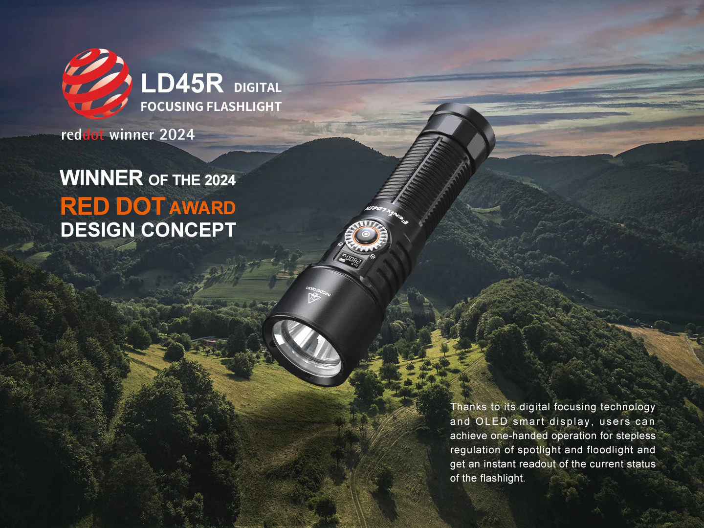 Fenix LD45R Digital Focus Rechargeable LED Flashlight - Image 5