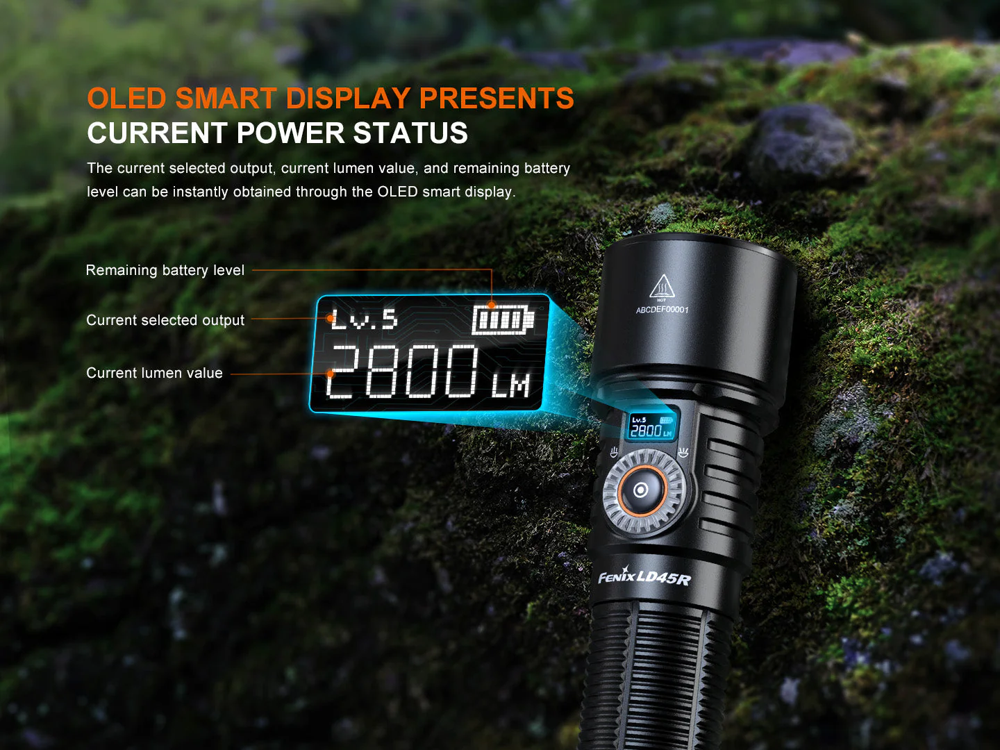 Fenix LD45R Digital Focus Rechargeable LED Flashlight - Image 7