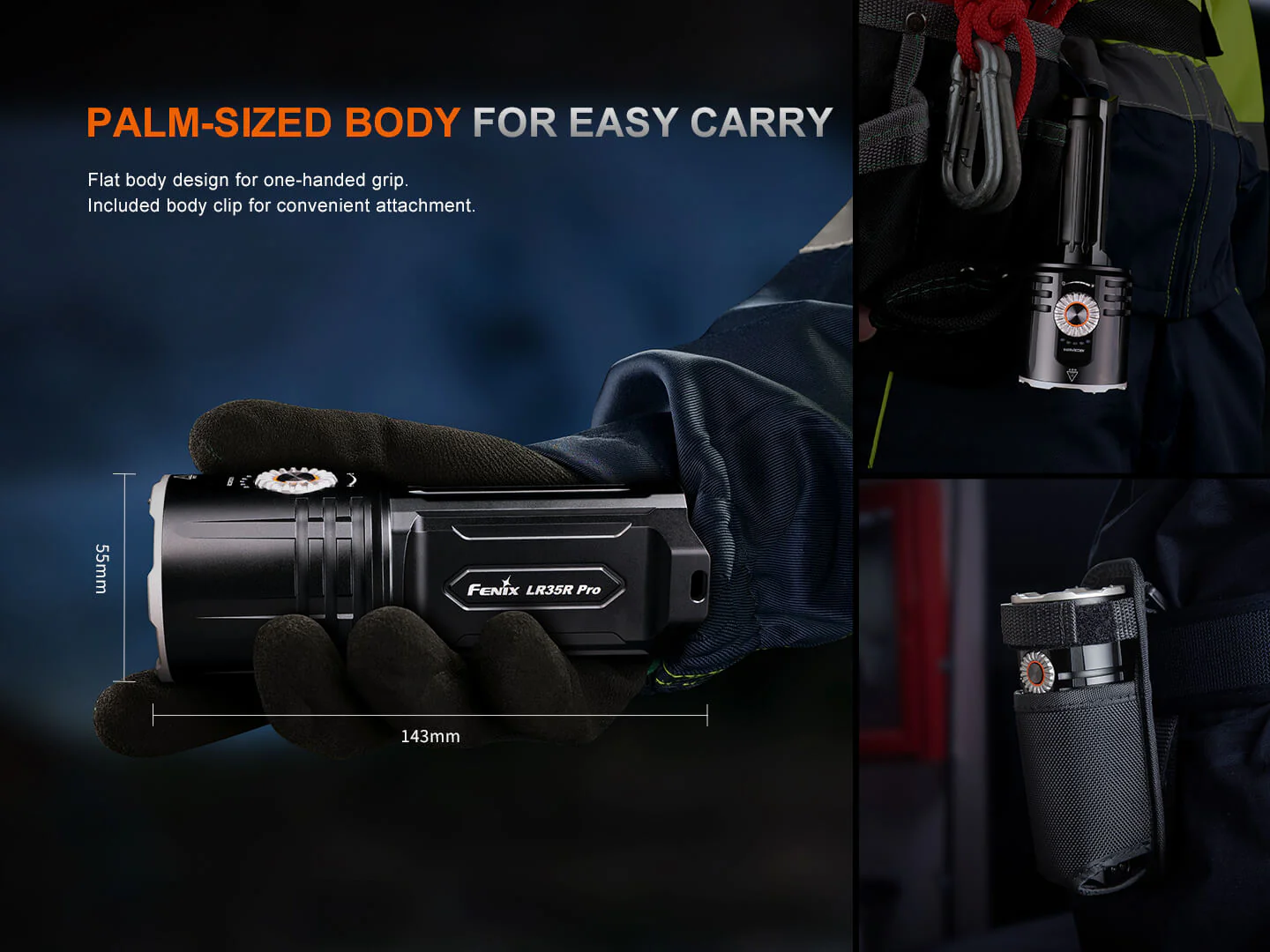 Fenix LR35R PRO Rechargeable Palm-Sized Searchlight - Image 11