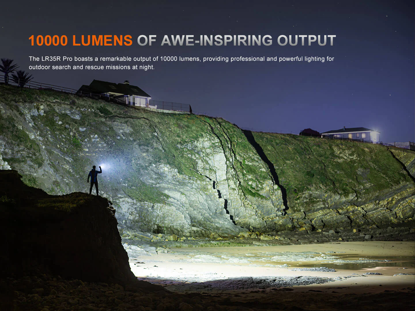 Fenix LR35R PRO Rechargeable Palm-Sized Searchlight - Image 4