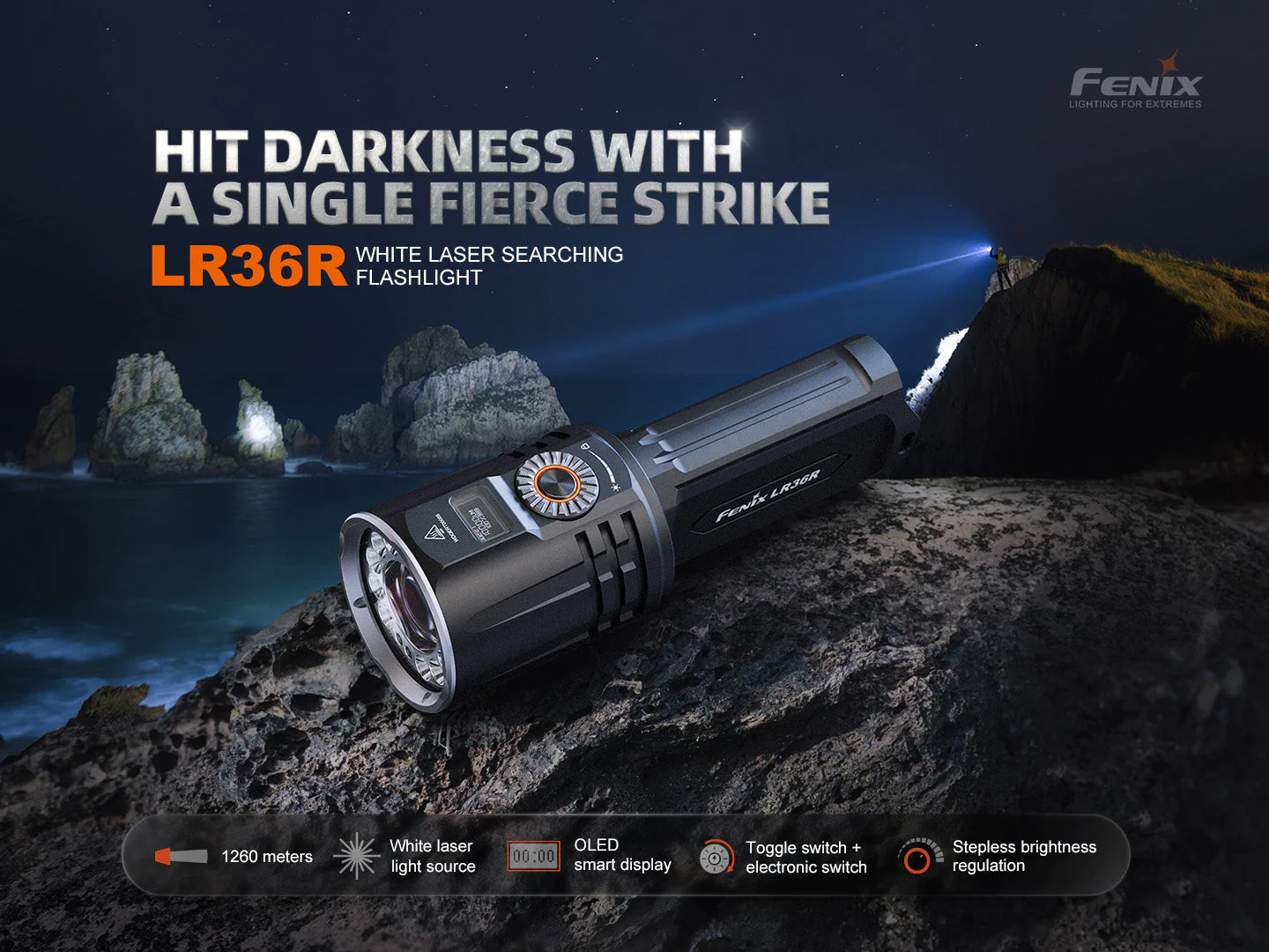Fenix LR36R White Laser Searching Flashlight - Image 4