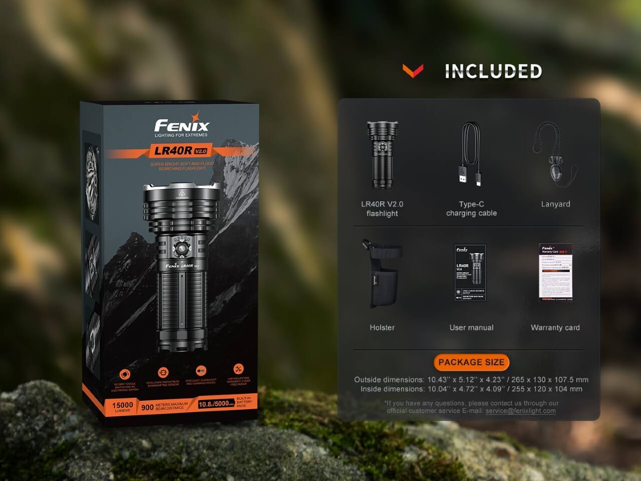 Fenix LR40R V2.0 Rechargeable LED Searchlight - Image 17
