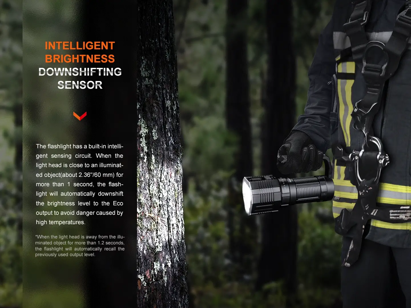 Fenix LR60R Rotary Switch Rechargeable Searchlight - 21000 Lumens - Image 12