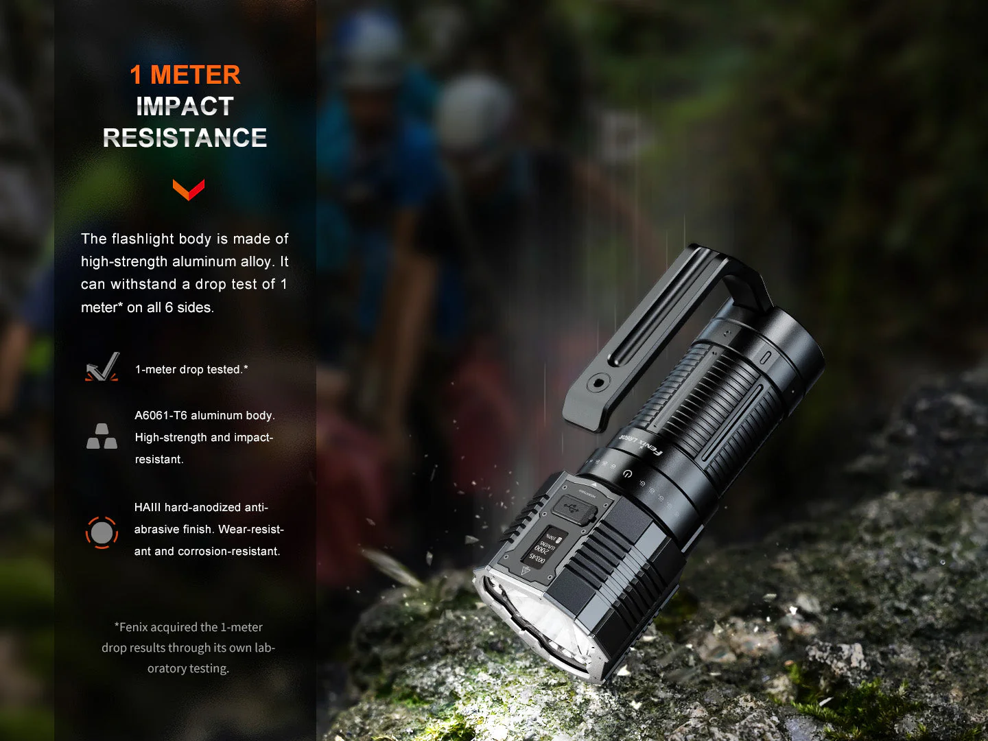 Fenix LR60R Rotary Switch Rechargeable Searchlight - 21000 Lumens - Image 14