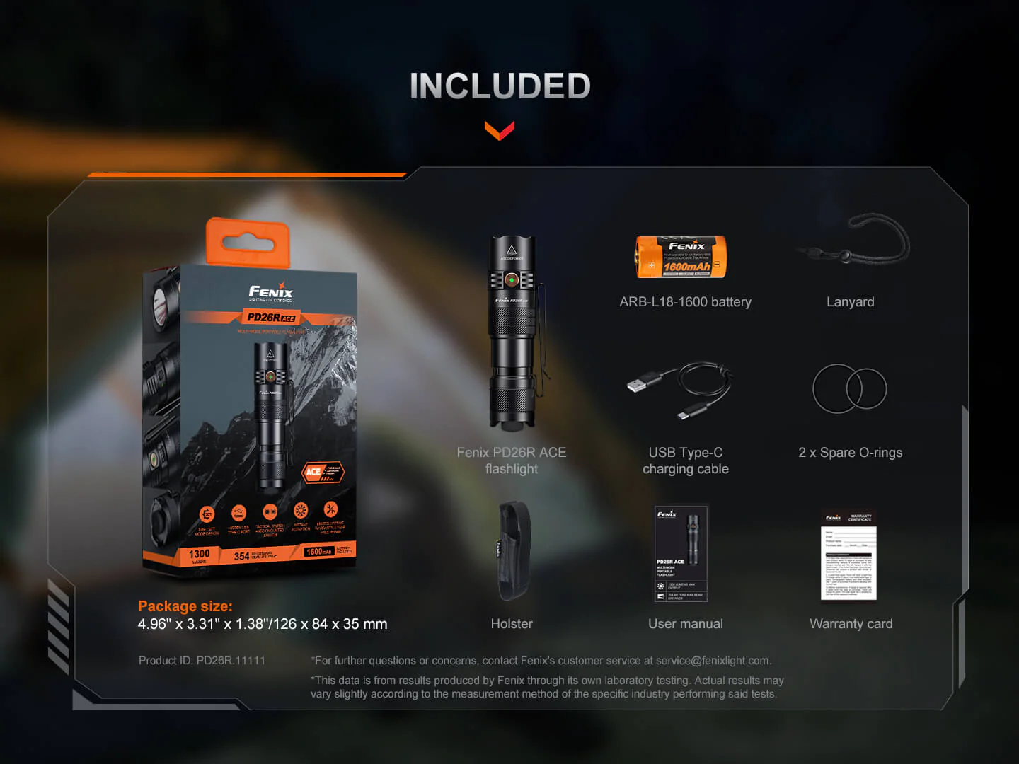 Fenix PD26R ACE Multi-Mode Compact Tactical Flashlight - Image 18