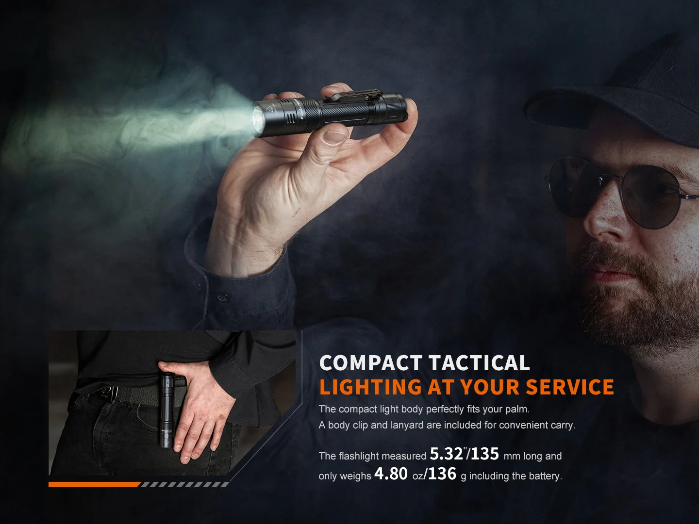 Fenix PD32R Rechargeable Silent Switch LED Flashlight - Image 2