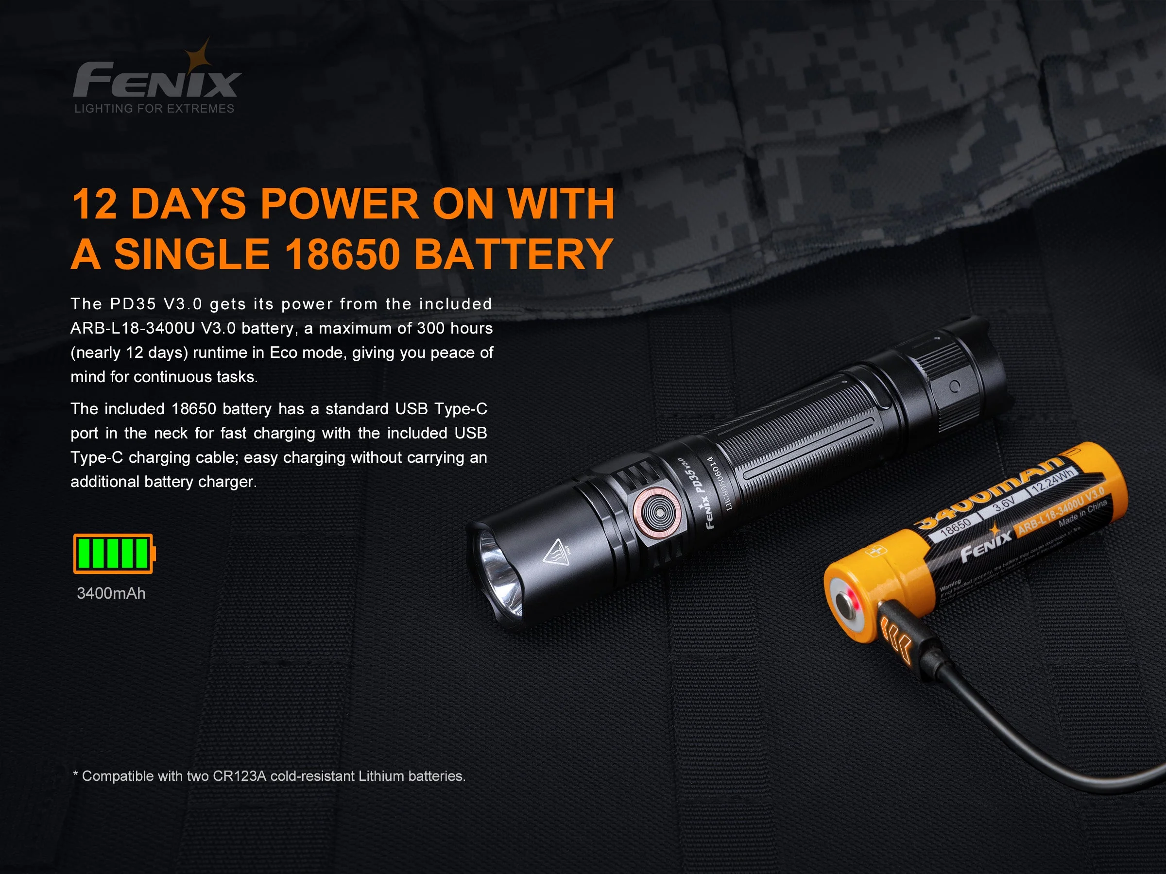 Fenix PD35 V3.0 Everyday Carry Flashlight - 1700 Lumens - Image 13
