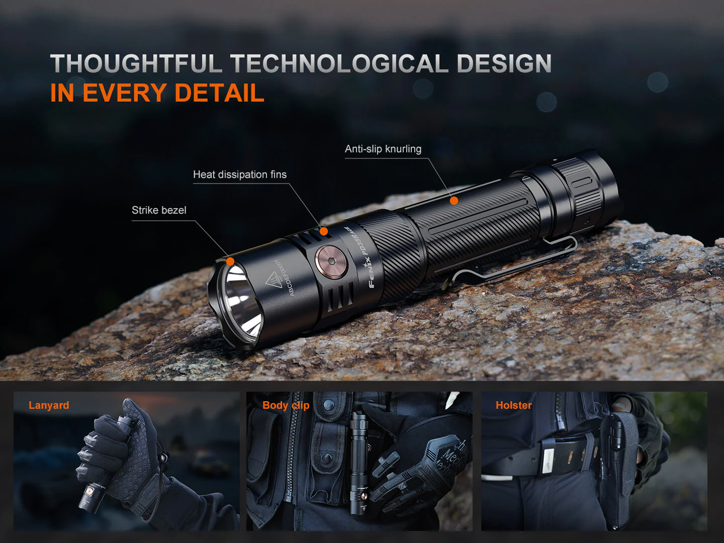 Fenix PD35R ACE Multi-mode Tactical Flashlight + FREE CL01 Mini Lantern - Image 13