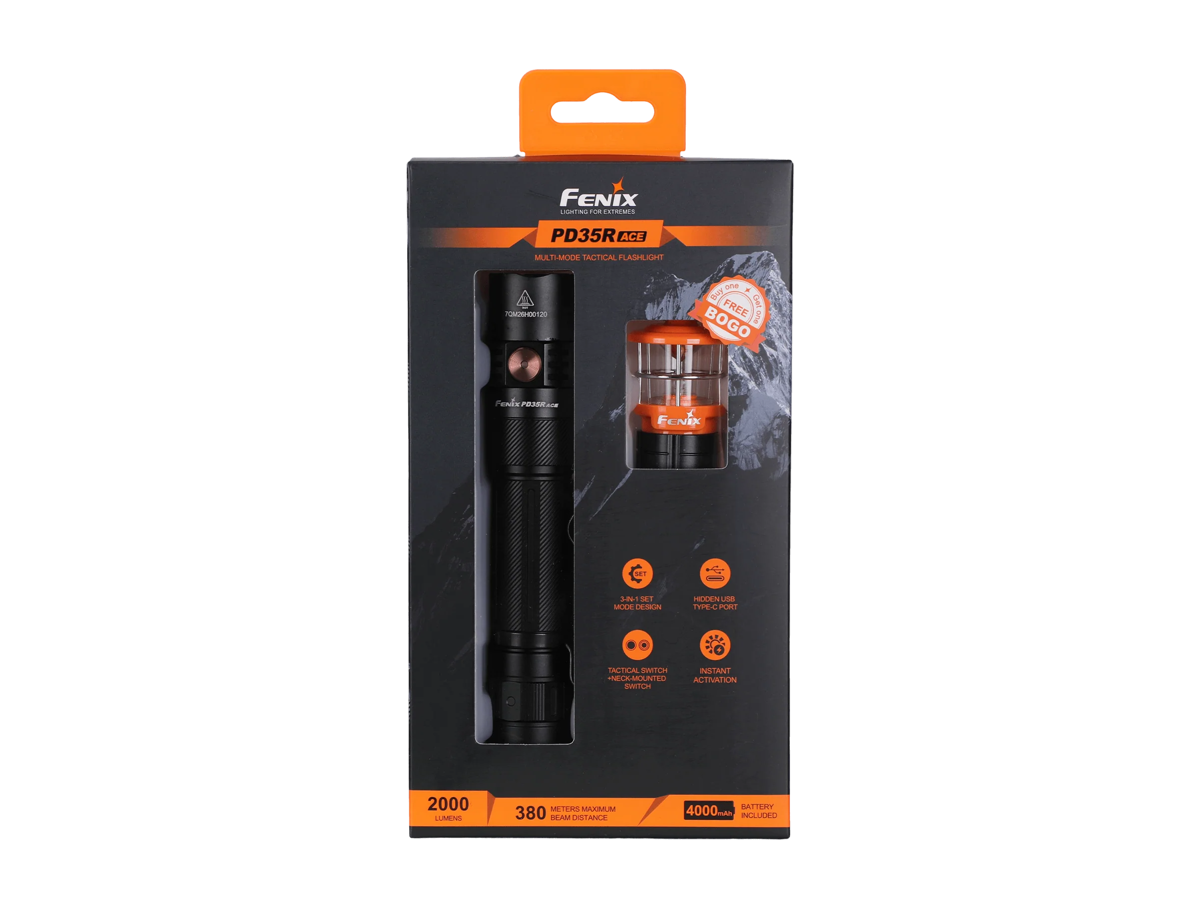 Fenix PD35R ACE Multi-mode Tactical Flashlight + FREE CL01 Mini Lantern - Image 24