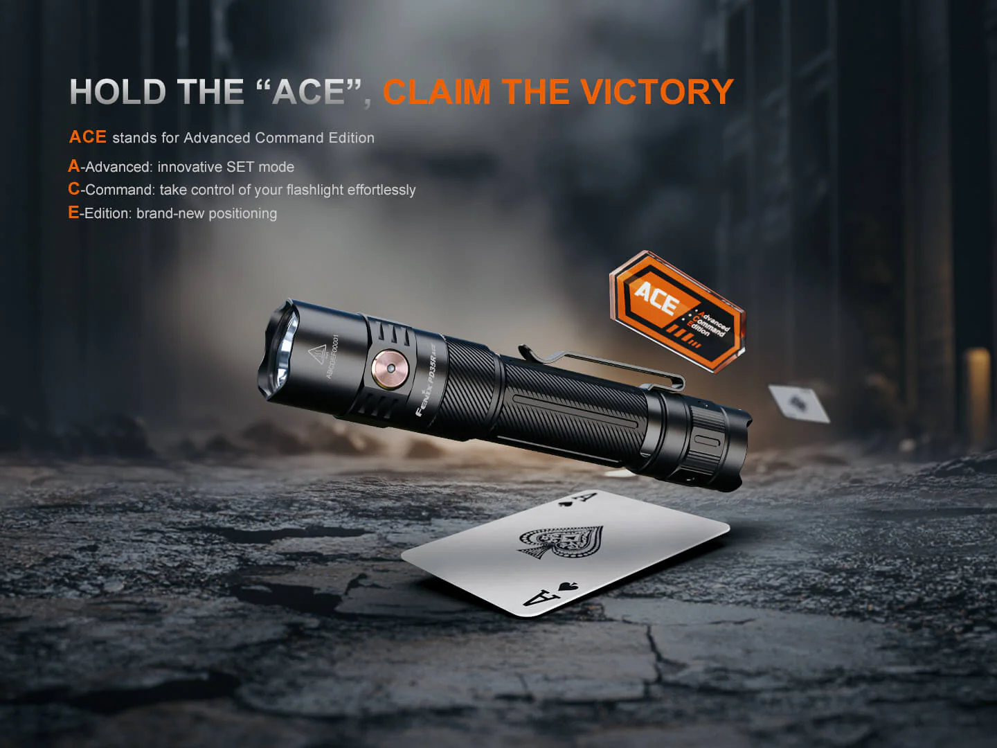 Fenix PD35R ACE Multi-mode Tactical Flashlight + FREE CL01 Mini Lantern - Image 5
