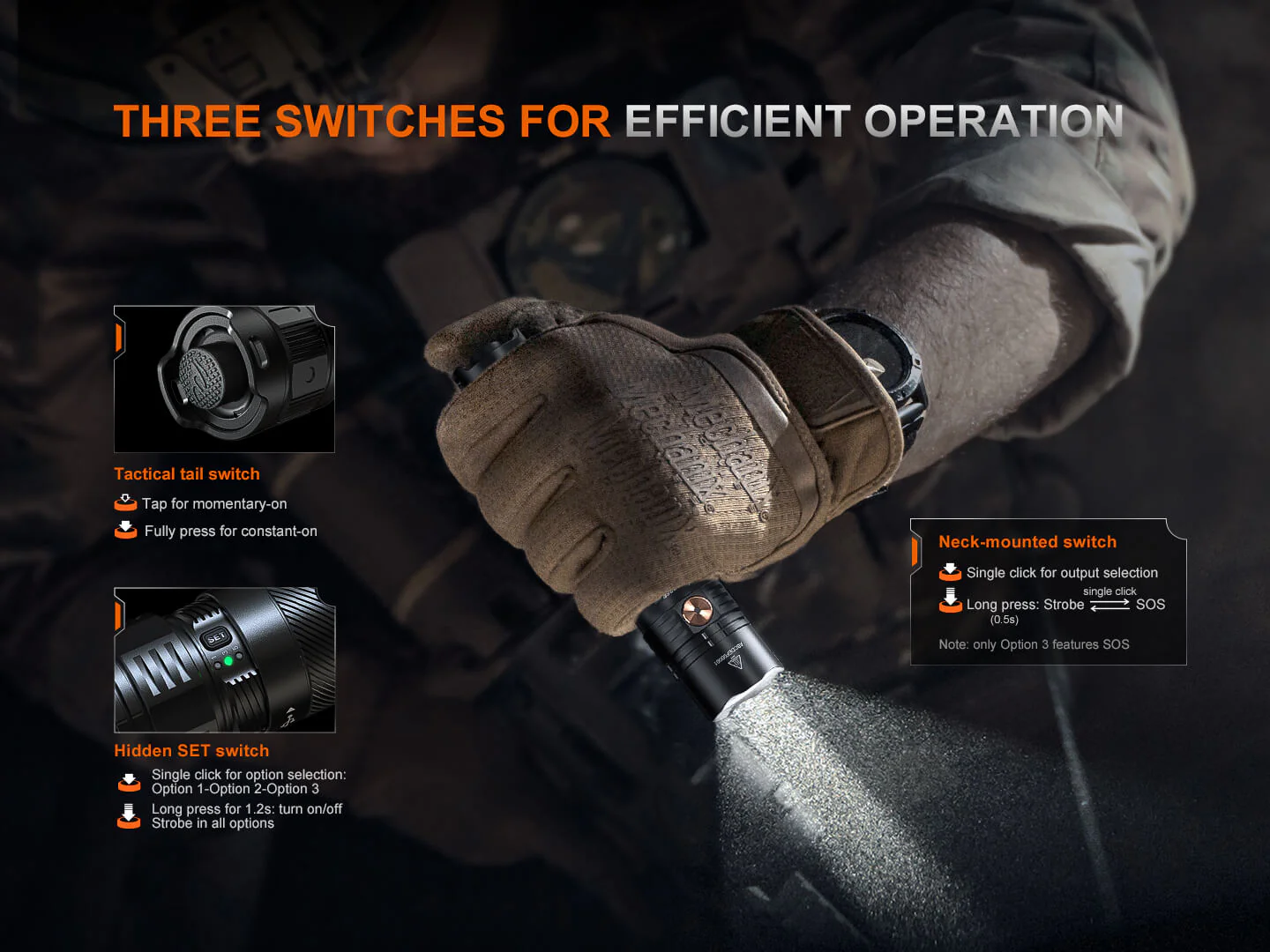 Fenix PD36R ACE Customizable Multi-Mode Flashlight - Image 2