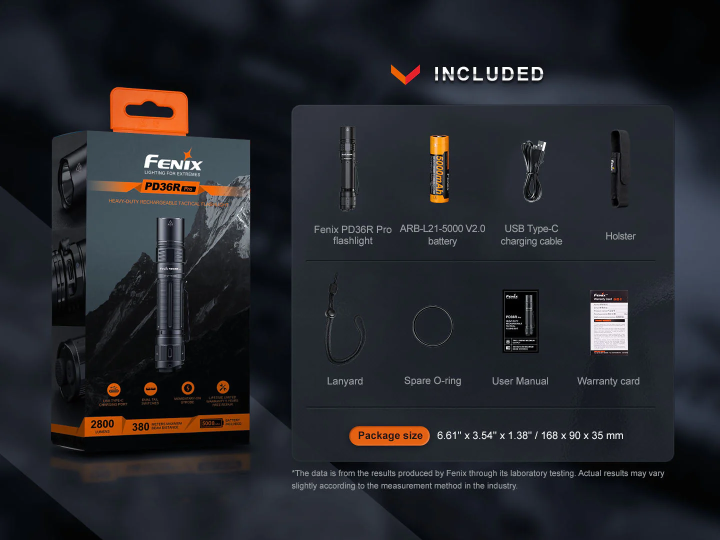 Fenix PD36R Pro 2800 Lumen Flashlight + FREE E03R V2 Keychain Light - Image 17