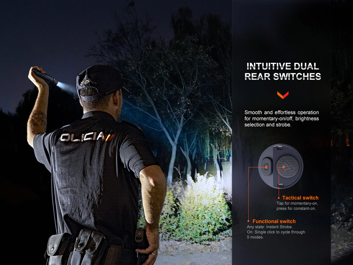 Fenix PD36R Pro 2800 Lumen Flashlight + FREE E03R V2 Keychain Light - Image 4