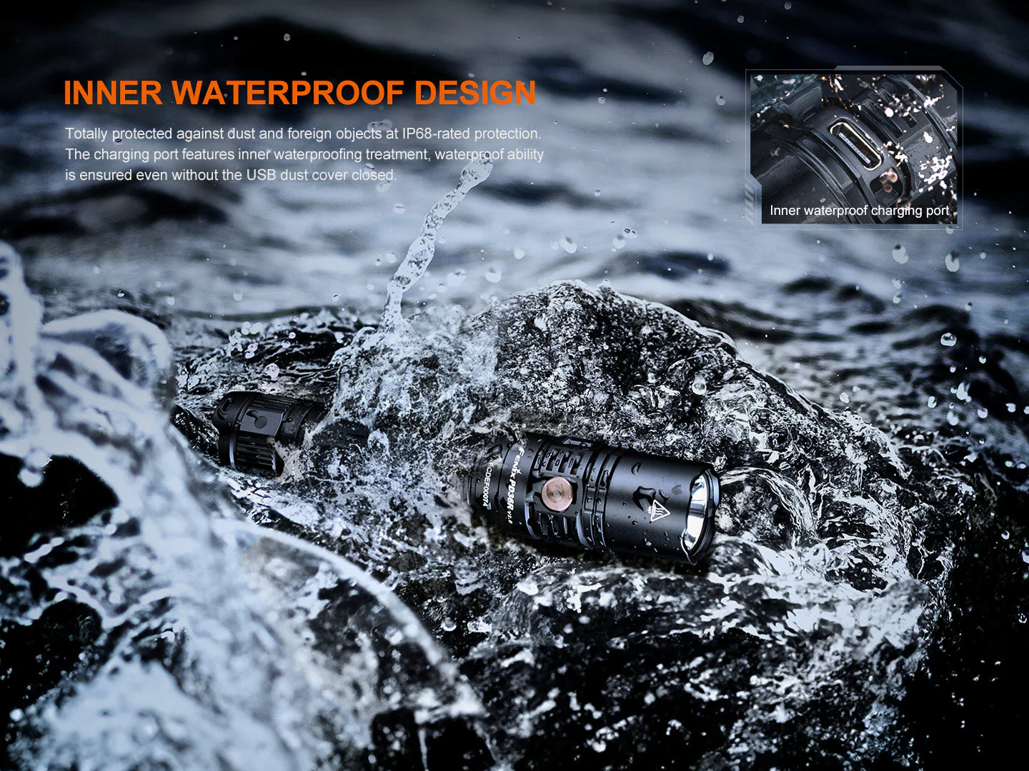 Fenix PD36R V2 Compact Rechargeable Tactical Flashlight - 1700 Lumens - Image 12