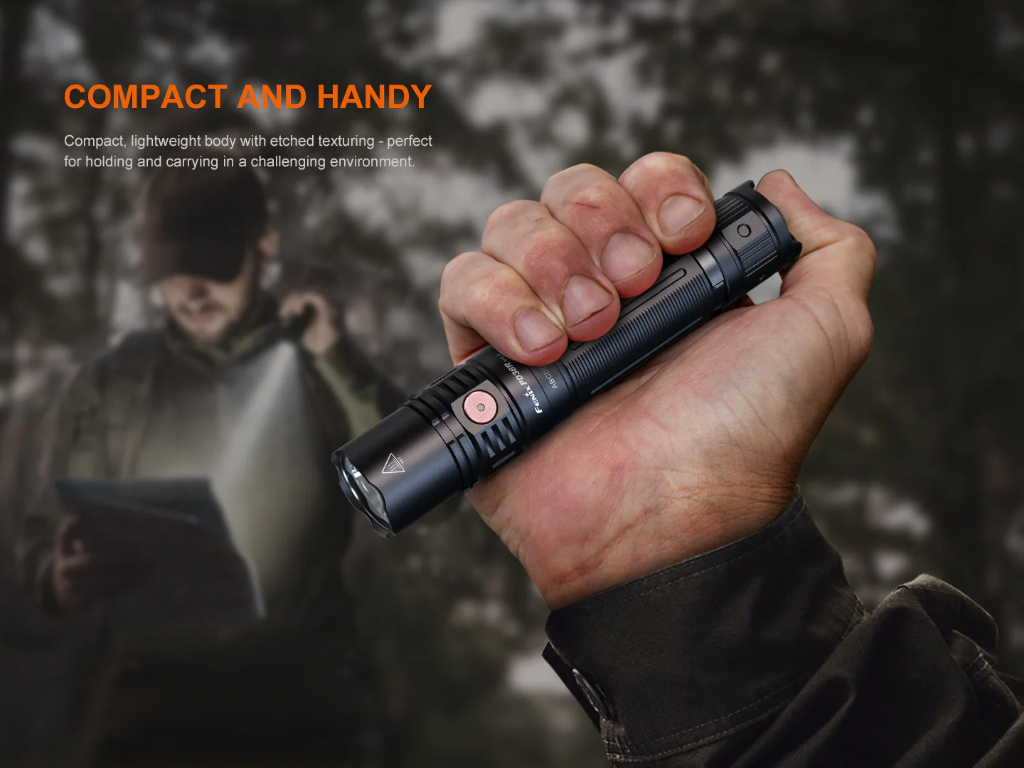 Fenix PD36R V2 Compact Rechargeable Tactical Flashlight - 1700 Lumens - Image 2