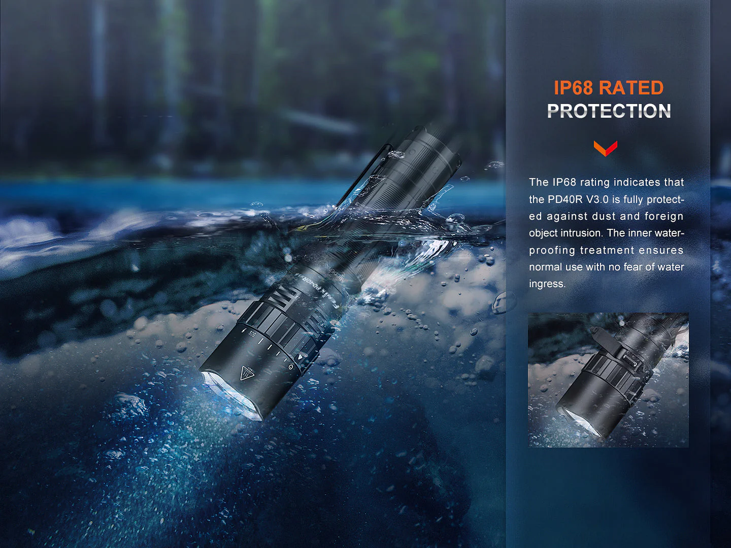 Fenix PD40R V3 Rechargeable Flashlight - Image 7