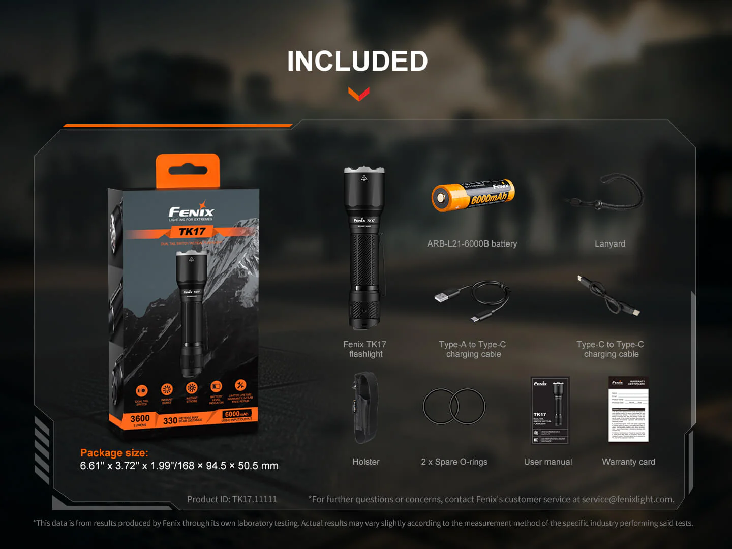 Fenix TK17 Dual Switch Tactical Flashlight - Image 17