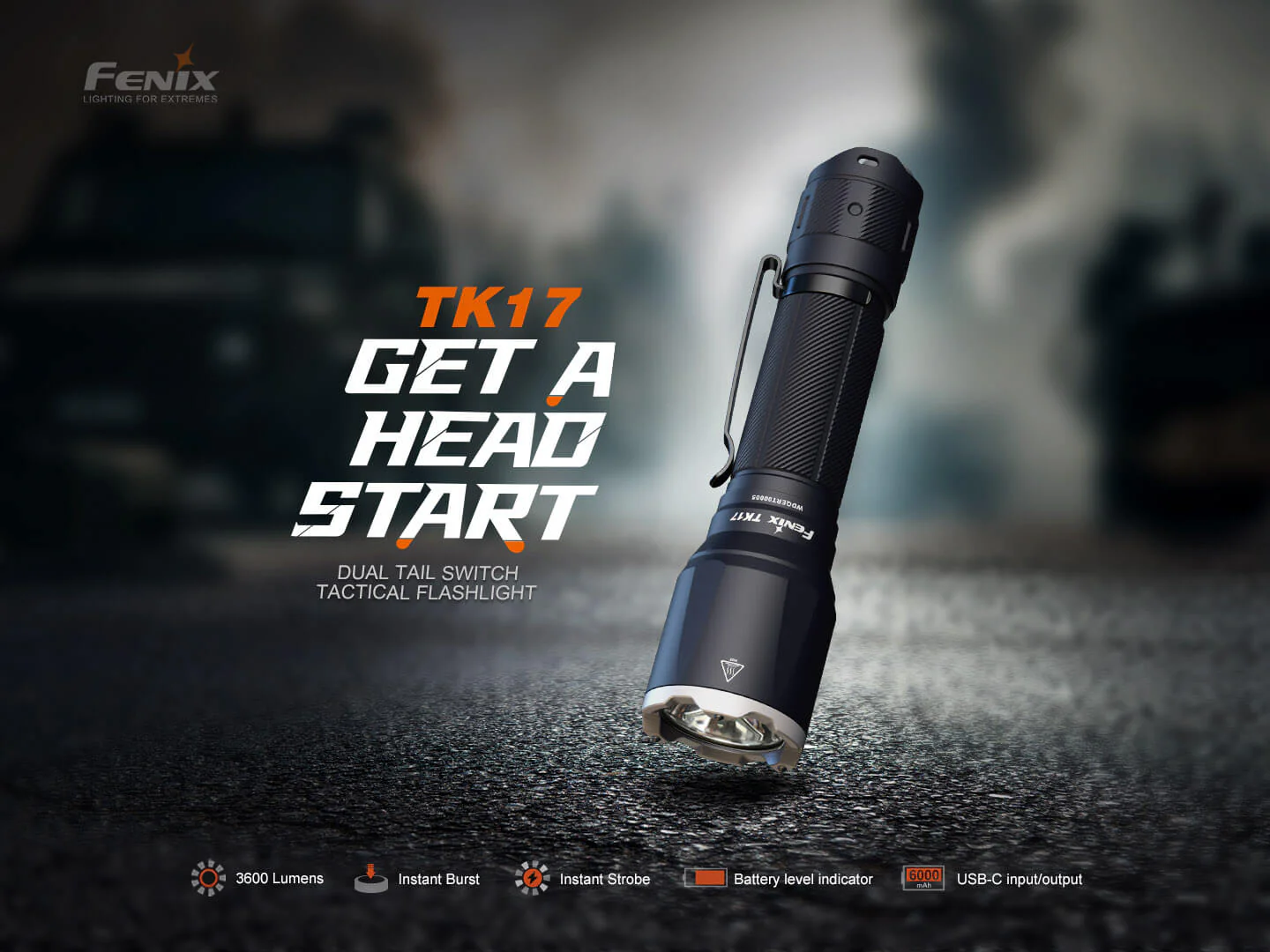 Fenix TK17 Dual Switch Tactical Flashlight - Image 3
